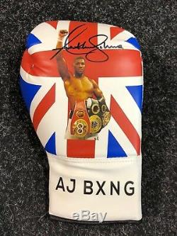 Anthony Joshua Signed Boxing Glove Display Case AJ BXNG World Champion AFTAL COA