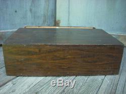Antique 3 Drawer Spool Cabinet Brainerd & Armstrong Silk Dovetailed Display Case