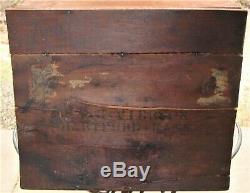 Antique Original Yale Coffee Wooden Country Store Advertisement Bin 21 Rare