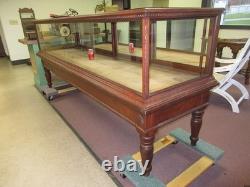 Antique Show Case Jewelry Store Tobacco Shop Museum Collector Display Mahogany
