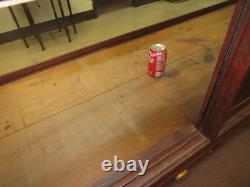 Antique Show Case Jewelry Store Tobacco Shop Museum Collector Display Mahogany