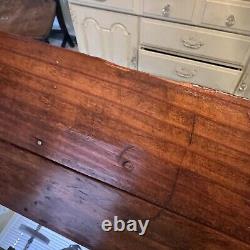 Antique Wooden Store Countertop Display Case With Dividers, Bread Box