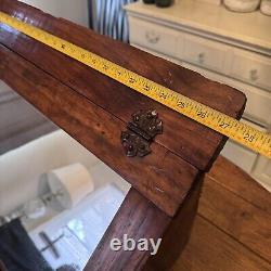 Antique Wooden Store Countertop Display Case With Dividers, Bread Box