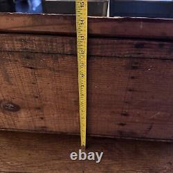 Antique Wooden Store Countertop Display Case With Dividers, Bread Box