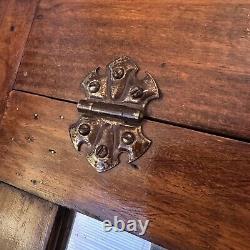 Antique Wooden Store Countertop Display Case With Dividers, Bread Box