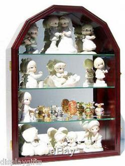 Arch Shape Wall Curio Cabinet Display Case Shadow Box Figurine Display Case