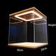 Assembled Acrylic Display Case with Ring LED Lights for Action Figure Car Models