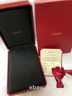 Authentic Cartier Necklace Box Case Red Display Presentation Extra Large FLAT