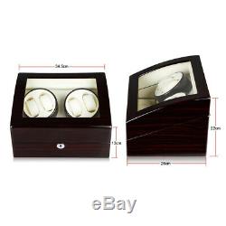 Automatic Rotation 4+6 Watch Winder Storage Case Display Box Wooden Case Luxury