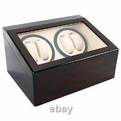 Automatic Rotation 4+6 Watch Winders Display Boxes Storage Case Organizer Silent