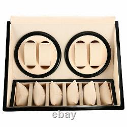 Automatic Rotation 4+6 Watch Winders Display Boxes Storage Case Organizer Silent