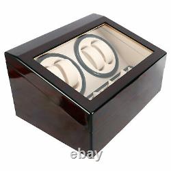 Automatic Rotation 4+6 Watch Winders Display Boxes Storage Case Organizer Silent