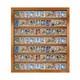 Baseball Card Display Case 70 Ungraded Wall-Mount with Anti-Theft Gold Locks
