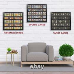 Baseball Card Display Case Sports Card Frame Lockable -Holds 50 PSA Graded Cards