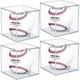 Baseball Display Case 4 Pack, UV Protected Acrylic Square Baseball Holder, Clear