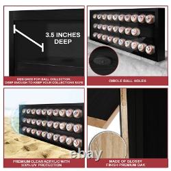 Baseball Display Case, Acrylic Hockey Puck Cabinet Holds 30 Baseball- USA MADE