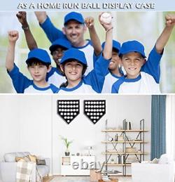 Baseball Display Frame Case Baseball Shadow Box Wall Cabinet Baseball Holders fo