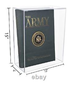 Better Display Cases Acrylic Book Case with Clear Back Table Top (A120)