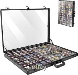 Black Aluminum Display Case 34x22 In Large Card TCG Sports Jewelry Collection
