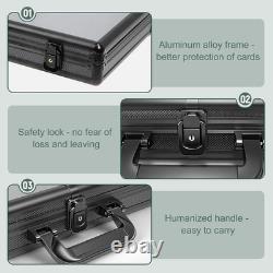 Black Aluminum Display Case 34x22 In Large Card TCG Sports Jewelry Collection