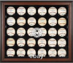 Blue Jays Logo Brown Framed 30-Ball Display Case Fanatics