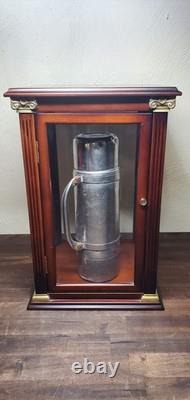 Bombay Company Glass Brass Accents On Wood Box 16×10x10 Upright Display Box
