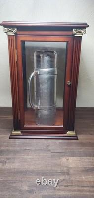 Bombay Company Glass Brass Accents On Wood Box 16×10x10 Upright Display Box