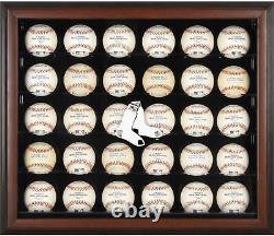 Boston Red Sox (2009-Present) Logo Brown Framed 30-Ball Display Case