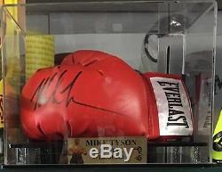 Boxing Legend Mike Tyson Signed Glove In Display Case