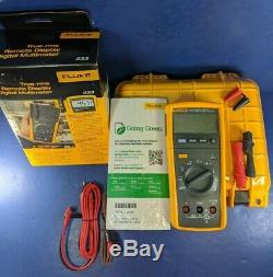 Brand New Fluke 233 TRMS Remote Display Digital Multimeter, Original Box, Case