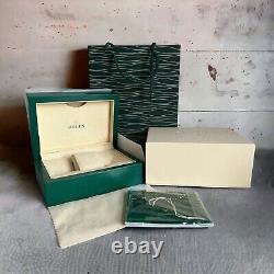 Brand New Rolex Watch Box Display Storage Case with tag, manuals, ID Card & Gift Bag