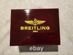 Breitling Watch Solid Piano Wood Collector Presentation Box Storage Display