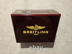 Breitling Watch Solid Piano Wood Collector Presentation Box Storage Display