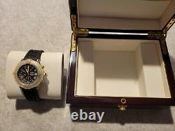 Breitling Watch Solid Piano Wood Collector Presentation Box Storage Display