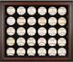 Brown Framed 30-Ball Display Case