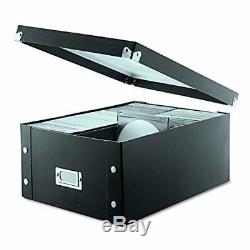 CD Storage Rack Box Holder Disk Case Media Display Space Store Organizer Black