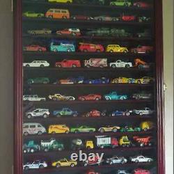 Car Display Case 12 Shelves Matchbox Model Toy Diecast Collection Wood Cabinet