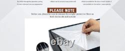 Car Display Case 2 in 1 Foldable 60 Diecast Model 1/64 NASCAR Wood Wall Cabinet