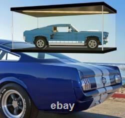 Car Display Case 24 x 16 in Acrylic LED Light 1/12 Rack Diecast Model 1/18 Box