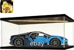 Car Display Case 24 x 16 in Acrylic LED Light 1/12 Rack Diecast Model 1/18 Box