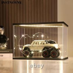 Car Display Case 24 x 16 in Acrylic LED Light 1/12 Rack Diecast Model 1/18 Box