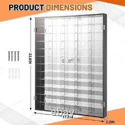 Car Display Case 60 Pcs Acrylic Mirrored Diecast Model 1/64 Wheels Matchbox Rack