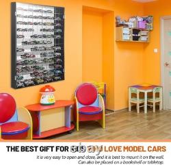 Car Display Case 60 Pcs Acrylic Mirrored Diecast Model 1/64 Wheels Matchbox Rack