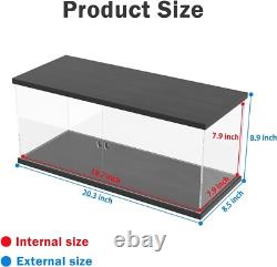 Car Display Case Acrylic 20 in x 8 in LED Light 1/10 Rack 1/12 Model Diecast Box