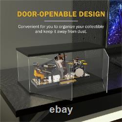 Car Display Case Acrylic 20 in x 8 in LED Light 1/10 Rack 1/12 Model Diecast Box