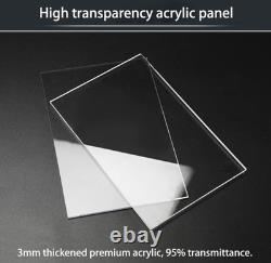 Car Display Case Acrylic 24 in x 12 in LED Light 1/8 Rack 1/12 Model Diecast Box