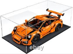 Car Display Case Acrylic 24 in x 12 in LED Light 1/8 Rack 1/12 Model Diecast Box