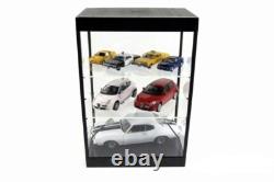 Car Display Case Acrylic White LED Lite 3 Tier Adjust Model 1/18 Diecast Cabinet