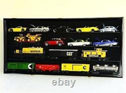 Car Display Case Black 20 Pcs Diecast 1/24 Scale 124 Collection Shelf Cabinet