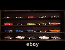 Car Display Case Black 20 Pcs Diecast 1/24 Scale 124 Collection Shelf Cabinet